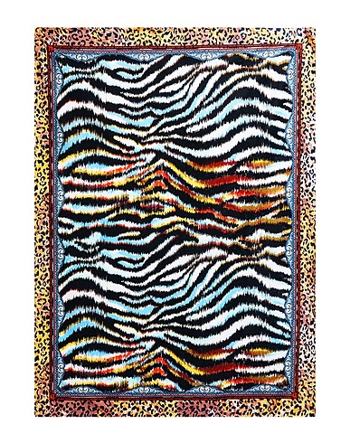 JUST CAVALLI Strandtuch Mandarine 55% Polyester, 45% Baumwolle