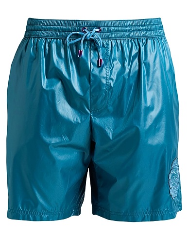DOLCE&GABBANA Swim shorts BEACHWEAR Deep teal 100% Polyester