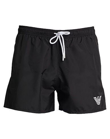 EMPORIO ARMANI Swim shorts Black 100% Polyester