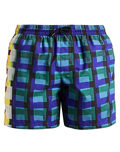 DRIES VAN NOTEN Swim shorts LEN LYE Blue 100% Polyamide