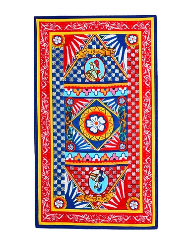 DOLCE&GABBANA Πετσέτα θαλάσσης Μπλε 100% Βαμβάκι