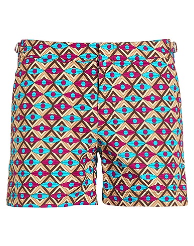 ORLEBAR BROWN + PUCCI Swim shorts Sand 100% Cotton
