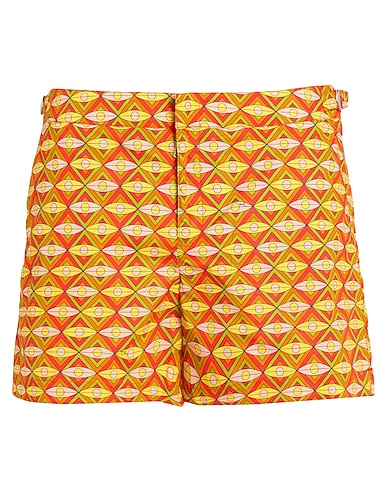 ORLEBAR BROWN + PUCCI Boxer mare Arancione 100% Cotone