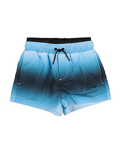 KARL LAGERFELD Swim shorts KIDS Sky blue 100% Polyester