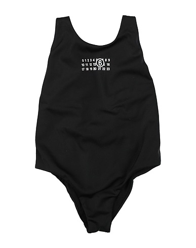 MM6 MAISON MARGIELA One-piece swimsuits Black 80% Nylon, 20% Elastane