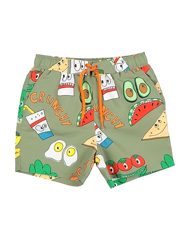 STELLA McCARTNEY KIDS Swim shorts Military green 100% Polyester