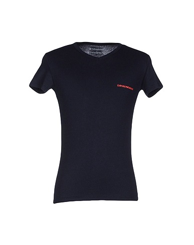 EMPORIO ARMANI Undershirt Midnight blue 95% Cotton, 5% Elastane