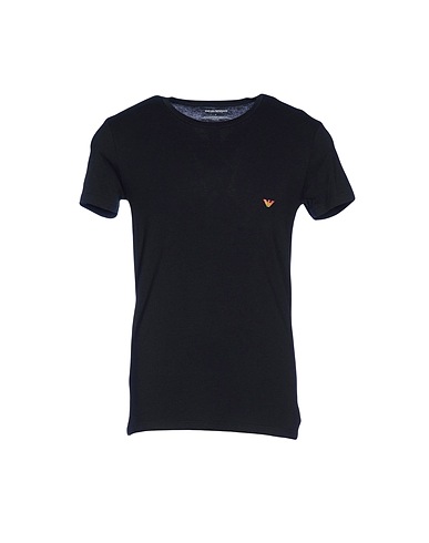 EMPORIO ARMANI Undershirt Black 95% Cotton, 5% Elastane