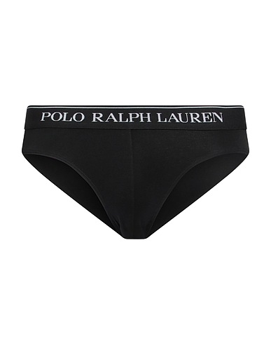 POLO RALPH LAUREN Slip Brief 3 pack
 Nero 95% Cotone, 5% Elastan