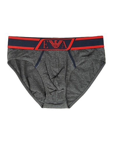 EMPORIO ARMANI Brief UNDERWEAR Grey 95% Cotton, 5% Elastane