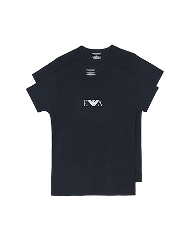 EMPORIO ARMANI Undershirt UNDERWEAR Black 95% Cotton, 5% Elastane