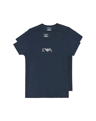 EMPORIO ARMANI Undershirt UNDERWEAR Midnight blue 95% Cotton, 5% Elastane