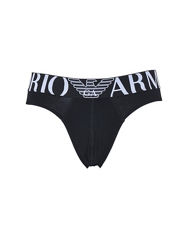 EMPORIO ARMANI Brief MENS KNIT BRIEF
 Black 95% Cotton, 5% Elastane