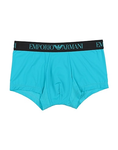 EMPORIO ARMANI Boxer MEN'S KNIT TRUNK
 Turquoise 86% Polyamide, 14% Elastane
