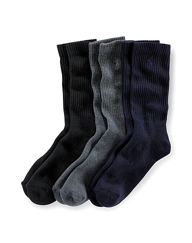 POLO RALPH LAUREN Short socks Black 76% Cotton, 15% Polyamide, 7% Polyester, 2% Elastane