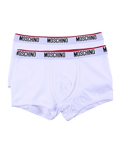MOSCHINO Boxer Bianco 90% Cotone, 10% Elastan