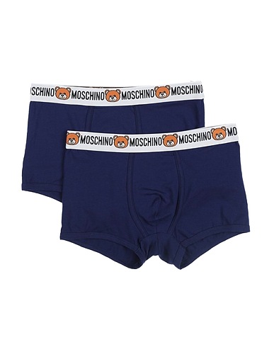 MOSCHINO Boxer Midnight blue 90% Cotton, 10% Elastane