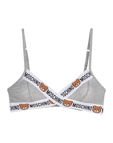 MOSCHINO Bra Light grey 95% Cotton, 5% Elastane