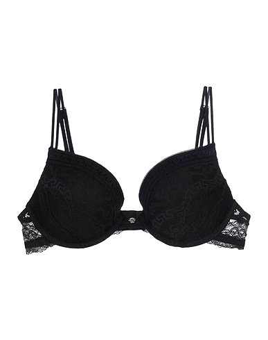 VERSACE Bra Black 84% Polyamide, 16% Polyurethane