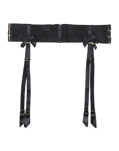 BORDELLE Bustier, guêpière e giarrettiere Nero 79% Poliammide, 21% Elastan
