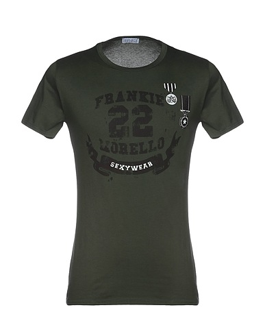 FRANKIE MORELLO Camiseta interior Verde oscuro 95% Algodón, 5% Elastán