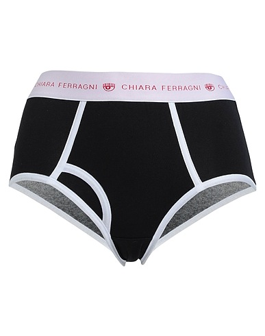 CHIARA FERRAGNI Slip Nero 93% Cotone, 7% Elastan