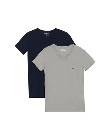 EMPORIO ARMANI T-shirt intima MENS KNIT 2PACK
 Grigio 95% Cotone, 5% Elastan