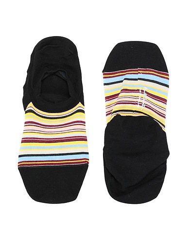 PAUL SMITH Short socks MEN SOCK NO SHOW MULTI
 Black 66% Cotton, 33% Nylon, 1% Elastane