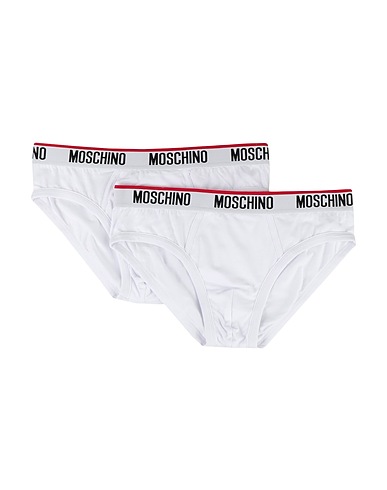 MOSCHINO Slip Bianco 95% Cotone, 5% Elastan