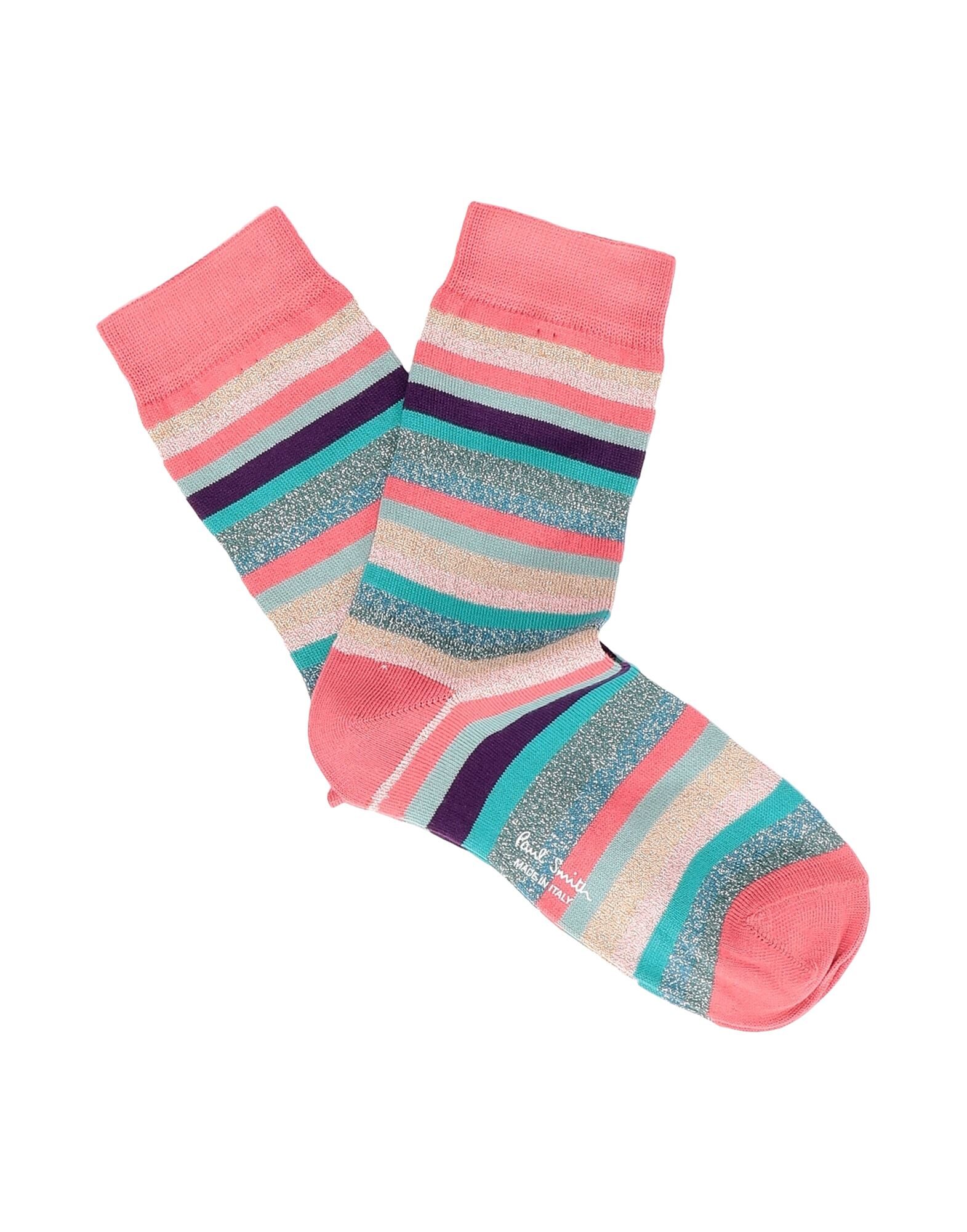 Paul Smith Striped Pattern Socks In Orange