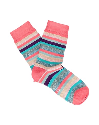 Paul Smith Striped Pattern Socks In Orange