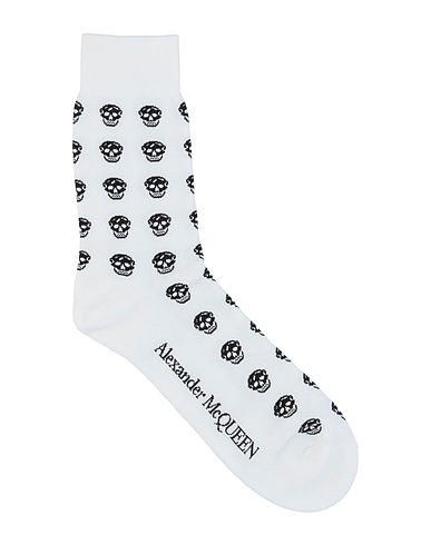 MCQUEEN Socks & tights Ivory 77% Cotton, 22% Polyamide, 1% Elastane