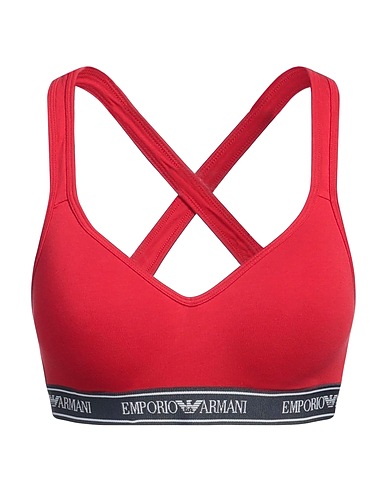 EMPORIO ARMANI Bra Red 95% Cotton, 5% Elastane