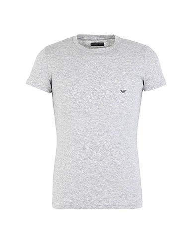 EMPORIO ARMANI UNDERWEAR & SLEEPWEAR T-SHIRT MELANGE COTTON STRETCH Grey 95% Cotton, 5% Elastane