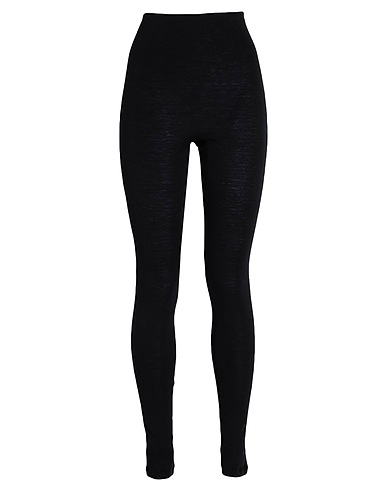 HANRO Leggings Black 70% Virgin Wool, 30% Silk