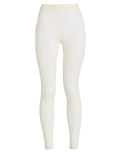 HANRO レギンス アイボリー バージンウール 70% / シルク 30%
