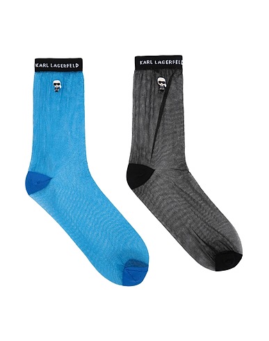 KARL LAGERFELD Calze e Calzini K/IKONIK TRANSPARENT SOCK PACK
 Azzurro 100% Poliestere