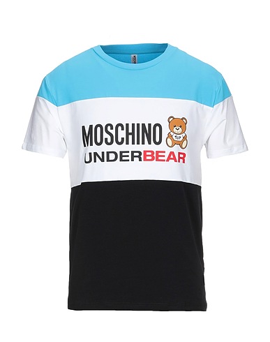 MOSCHINO Undershirt Azure 92% Cotton, 8% Elastane