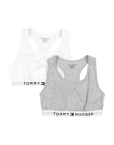 TOMMY HILFIGER Bra Grey 95% Organic cotton, 5% Elastane, Polyamide, Polyester