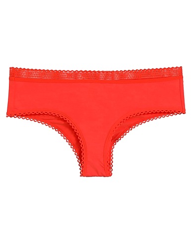 MAISON LEJABY Slip Rosso pomodoro 86% Modal, 11% Elastan, 3% Cotone