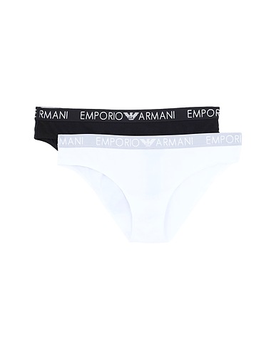 EMPORIO ARMANI Brief BI-PACK BRIEF ICONIC COTTON
 White 95% Cotton, 5% Elastane