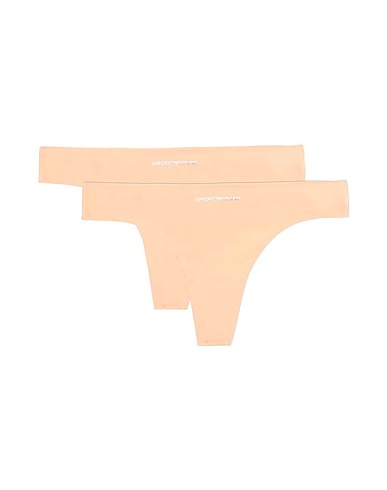 EMPORIO ARMANI Slip BI-PACK THONG BASIC BONDING MICROFIBER
 Beige 79% Poliammide, 21% Elastan