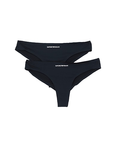 EMPORIO ARMANI Brief BI-PACK BRAZILIAN BRIEF BASIC BONDING MICROFIBER
 Black 79% Polyamide, 21% Elastane