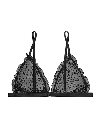 LE PETIT TROU Bra Black 75% Polyamide, 15% Elastane, 10% Other Fibres