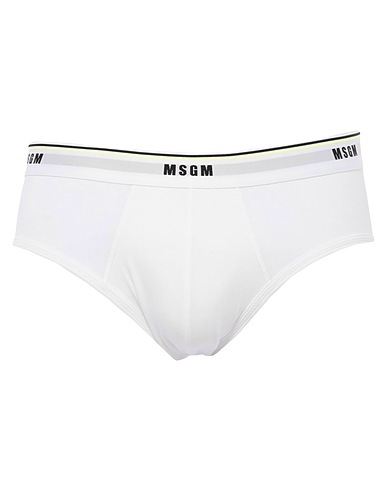 MSGM Slip Bianco 95% Cotone, 5% Elastan