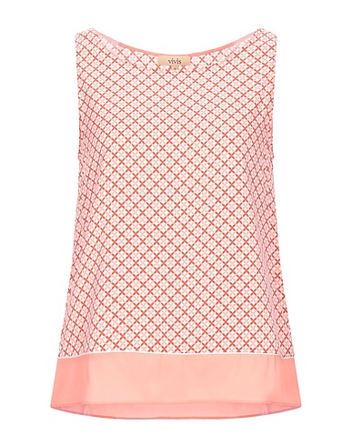 VIVIS Undershirt Salmon pink 50% Viscose, 42% Silk, 8% Elastane