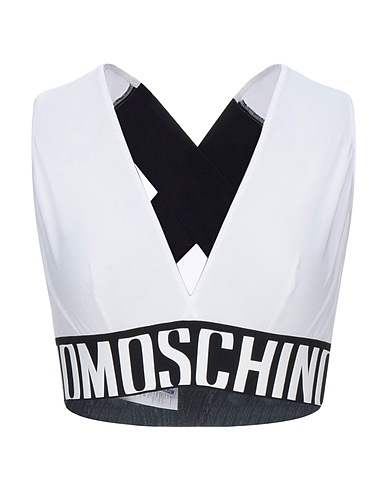 MOSCHINO Bra UNDERWEAR White 92% Cotton, 8% Elastane