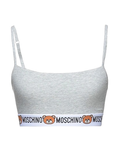 MOSCHINO Bra Light grey 95% Cotton, 5% Elastane