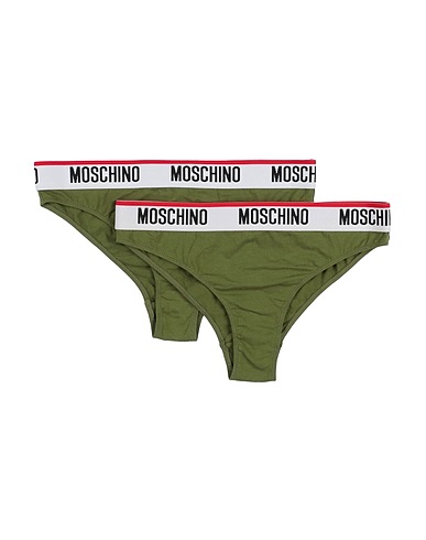 MOSCHINO Brief Military green 95% Cotton, 5% Elastane