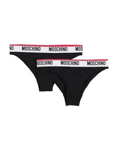 MOSCHINO Slip Nero 95% Cotone, 5% Elastan
